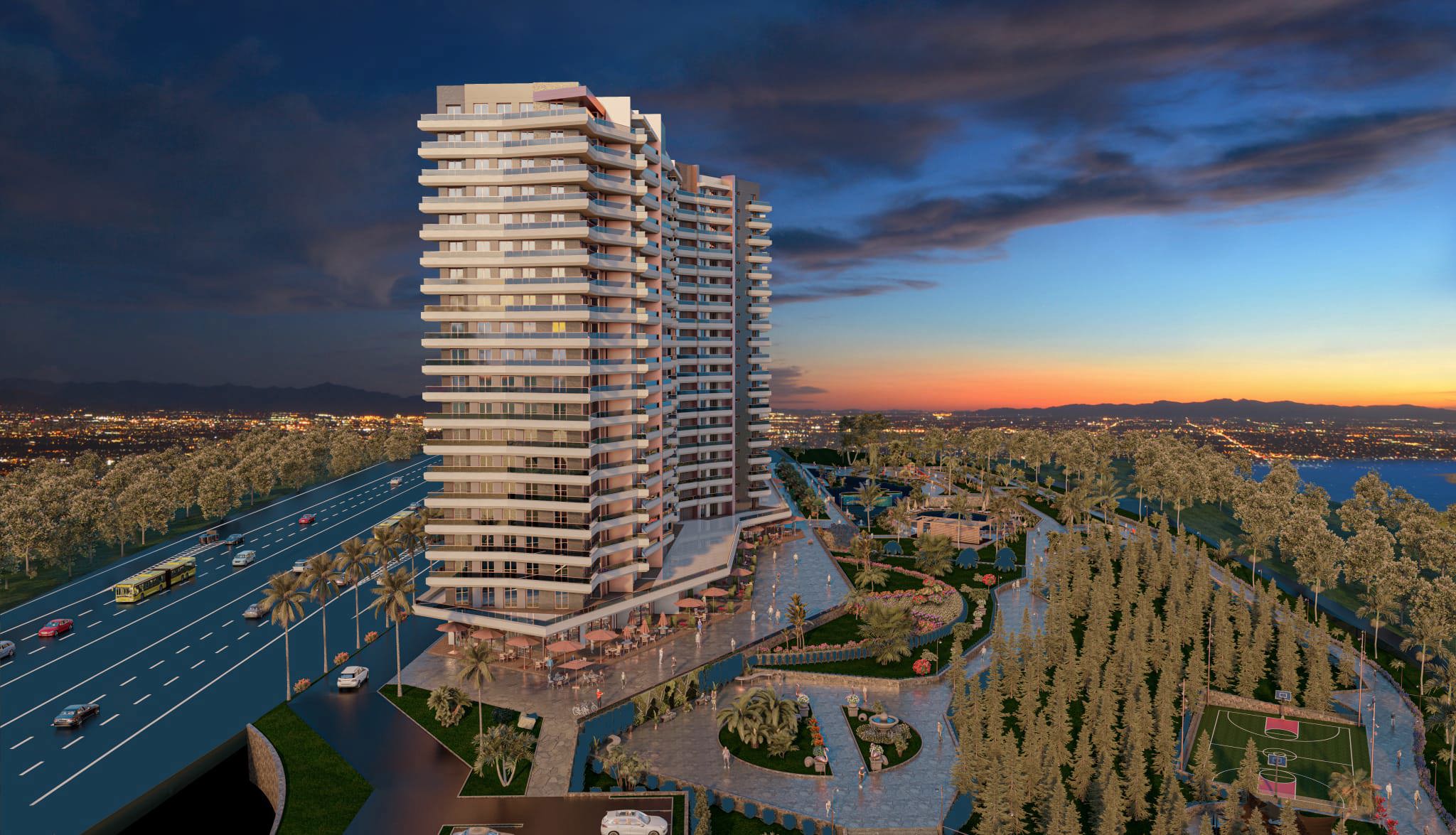 New Residential Complex with a Botanical Garden in Buyukcekmece, Istanbul