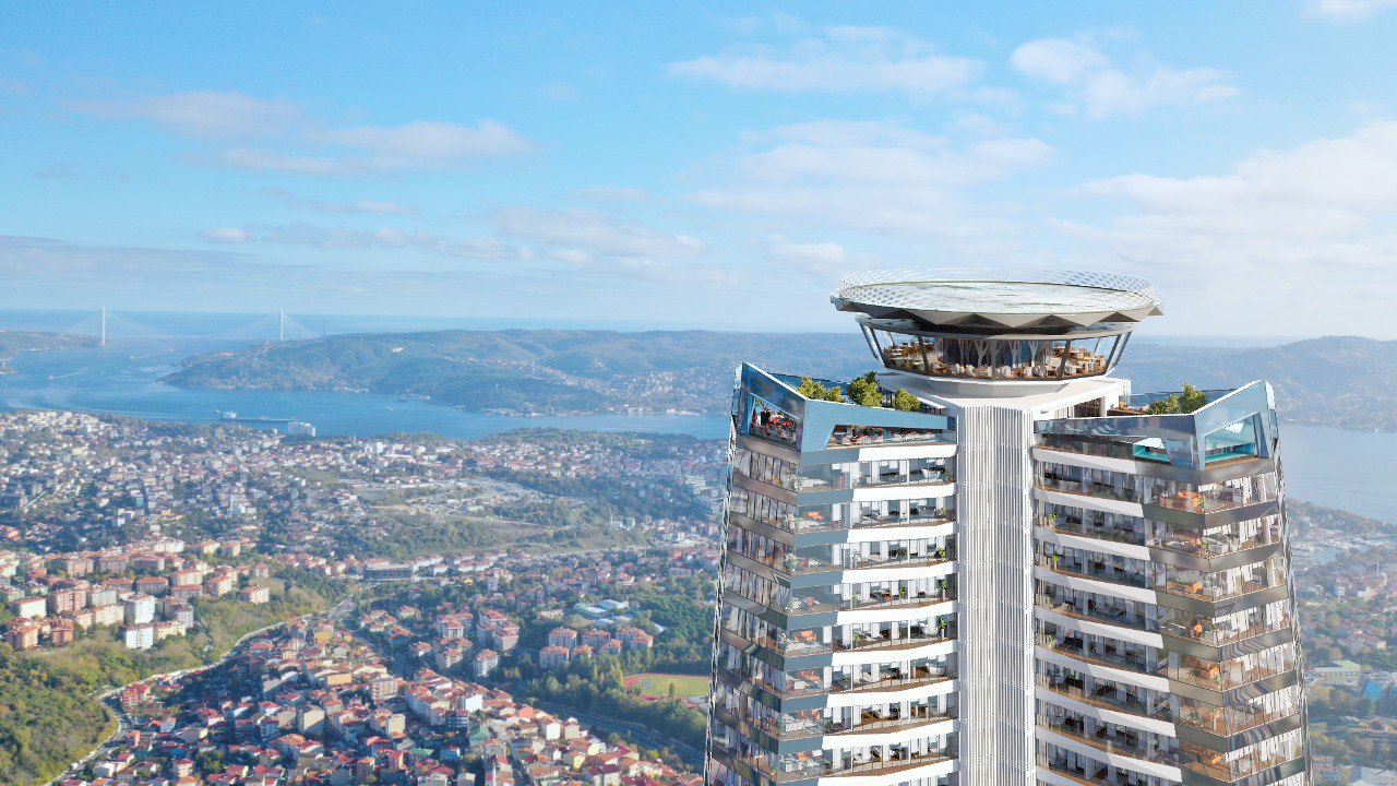 Luxury Apartments Offering Views of Three Bridges in Istanbul, Sarıyer