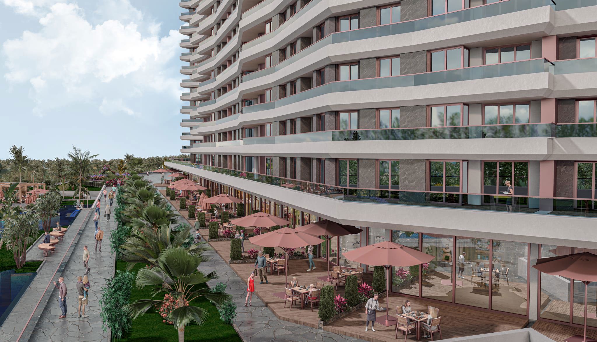 New Residential Complex with a Botanical Garden in Buyukcekmece, Istanbul