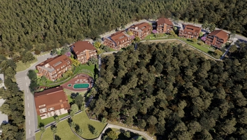 Luxury apartments surrounded by forests in the Çekmeköy district of Istanbul.