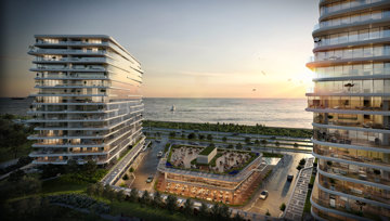 Luxury seaside apartments with a pool in Zeytinburnu, Istanbul