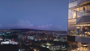 Luxury Apartments Offering Views of Three Bridges in Istanbul, Sarıyer